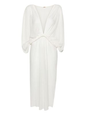 Cult Gaia Inga tied cover-up - White