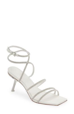 Cult Gaia Isa Ankle Strap Sandal in Optic White