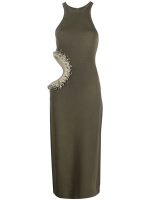 Cult Gaia Katina cut-out midi dress - ADVIEH GREEN