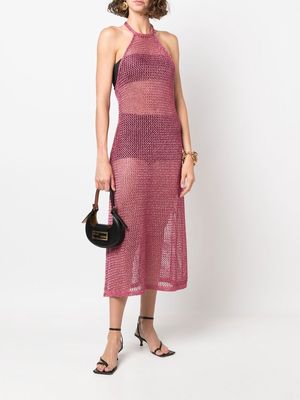 Cult Gaia knitted halterneck dress - Pink