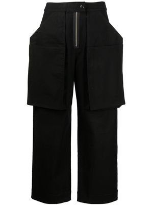 Cult Gaia large-pocket trousers - Black