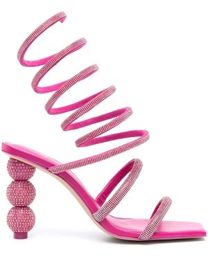 Cult Gaia Lislie spiral-design 102mm sandals - Pink