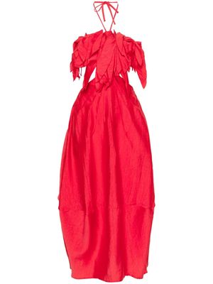 Cult Gaia Lue ruffled midi dress - Red