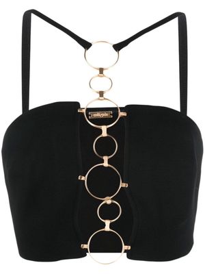Cult Gaia Maddie cropped top - Black