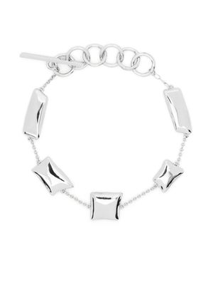Cult Gaia Malaya logo-charm ankle bracelet - Silver