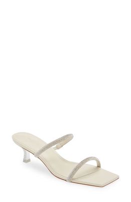 Cult Gaia Nami Crystal Sandal in Off White