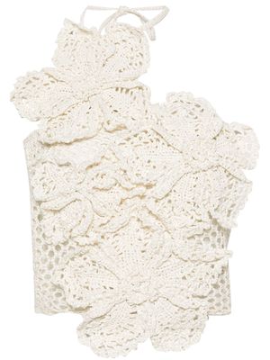 Cult Gaia Nazanin crochet-knit top - Neutrals