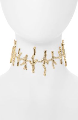 Cult Gaia Noemi Choker Necklace in Gold