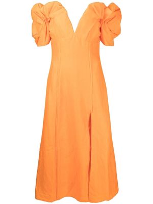 Cult Gaia off-shoulder midi dress - Orange