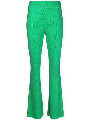 Cult Gaia Remany embellished flared trousers - Green