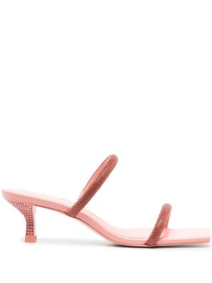 Cult Gaia rhinestone-embellishment 50mm sandals - Pink