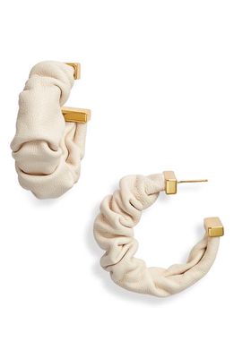 Cult Gaia Sanura Hoop Earrings in Off White