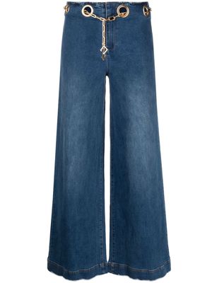 Cult Gaia Sydney chain-detail flared jeans - Blue