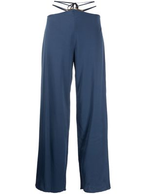 Cult Gaia Tessa strappy-waist pants - Blue