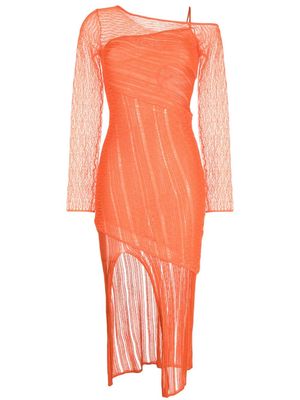 Cult Gaia Velda knitted midi dress - Orange