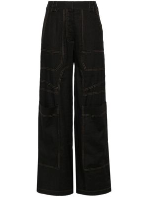 Cult Gaia Wynn high-waist cargo trousers - Black