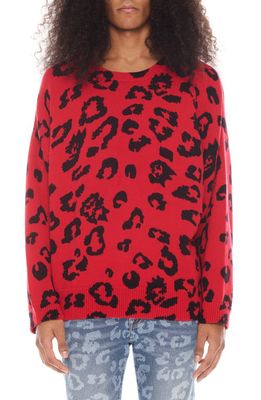 Cult of Individuality Animal Print Sweater in Cheetah