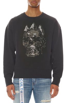 Cult of Individuality Beaded Sweatshirt in Black
