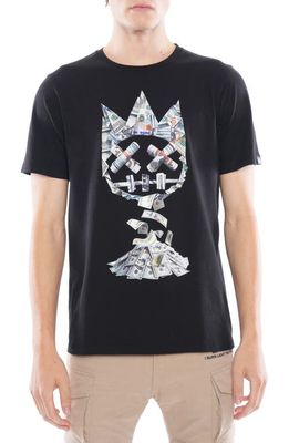 Cult of Individuality C-Note Cotton Graphic Tee in Black