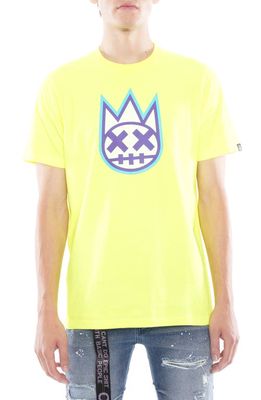 Cult of Individuality Clean Shimuchan Cotton Graphic Tee in Highlighter Green
