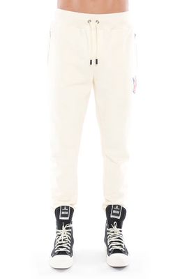 Cult of Individuality Cotton French Terry Sweatpants in Winter White