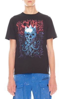Cult of Individuality Cotton Graphic T-Shirt in Black