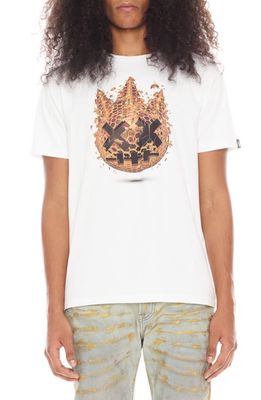 Cult of Individuality Cotton Graphic T-Shirt in White