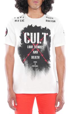 Cult of Individuality Cult Cotton Graphic Tee in White