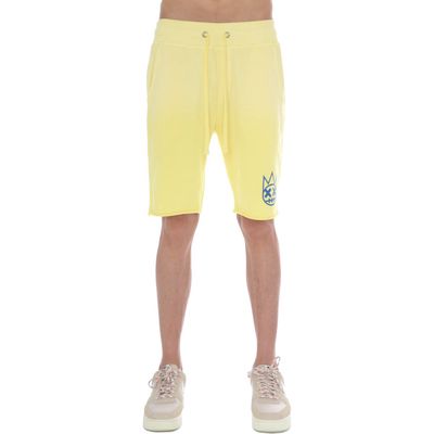 Cult of Individuality Cutoff Ombré Sweat Shorts in Vintage Yellow 