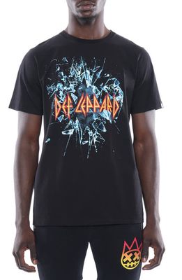 Cult of Individuality Def Leppard Cotton Graphic Tee in Black