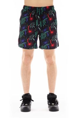 Cult of Individuality Fireworks Print Swim Trunks 