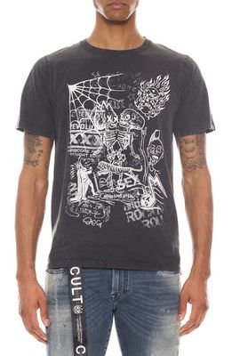 Cult of Individuality Graphic Tee in Vintage Black