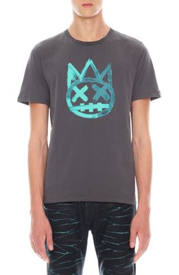 Cult of Individuality Paintbrush Shimuchan Logo Graphic T-Shirt in Charcoal