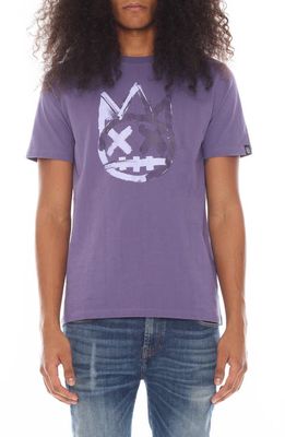 Cult of Individuality Paintbrush Shimuchan Logo Graphic T-Shirt in Iris