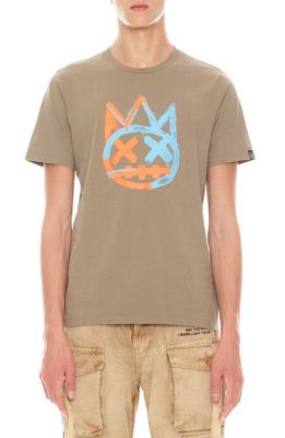 Cult of Individuality Paintbrush Shimuchan Logo Graphic T-Shirt in Moss