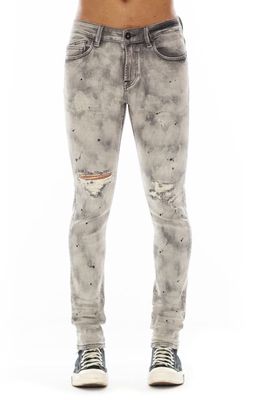 Cult of Individuality Punk Distressed Super Skinny Jeans in Cinder
