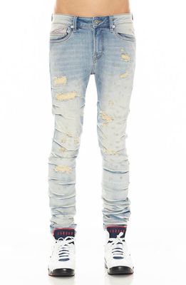 Cult of Individuality Punk Nomad Distressed Super Skinny Jeans in Scars