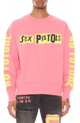 Cult of Individuality Sex Pistols Graphic Sweatshirt in Sex Pistols Pink