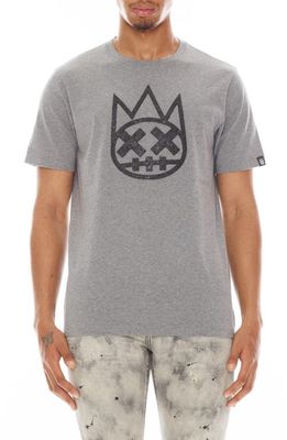 Cult of Individuality Shimuchan Logo Appliqué T-Shirt in Heather Grey