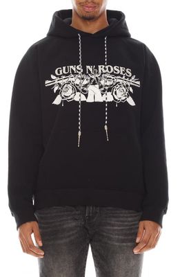 Cult of Individuality Studded Guns N' Roses Graphic Hoodie in Black