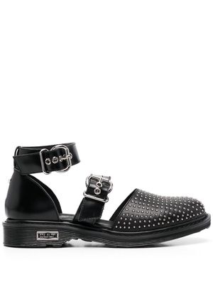 Cult studded double-strap sandals - Black