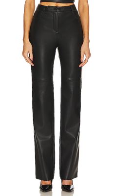 CULTNAKED Killa Faux Leather Trousers in Black