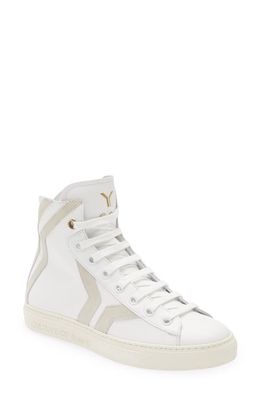 CULTURE OF BRAVE Resilient High Top Sneaker in White/Grey