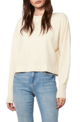 cupcakes and cashmere Suzie Wool & Cashmere Crop Sweater in Ivory