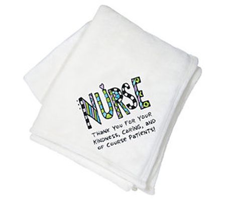 Cuppa Doodle 60" x 60" Nurse Throw