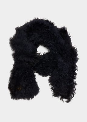 Curly Toscana Shearling Scarf