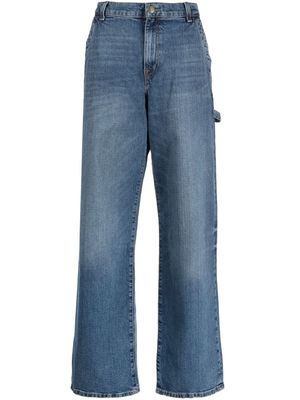 Current/Elliott high-waist cropped jeans - Blue
