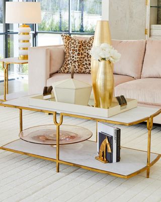Curve Gold Cocktail Table