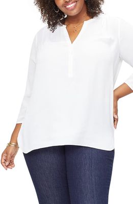 Curves 360 by NYDJ Perfect Blouse in Optic White