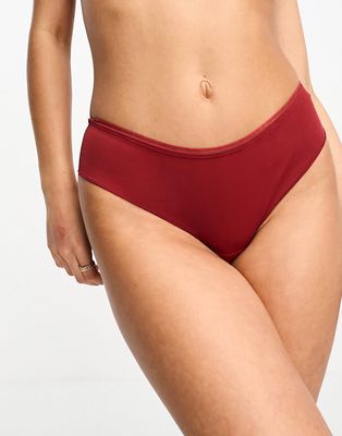 Curvy Kate Lifestyle briefs in deep red
